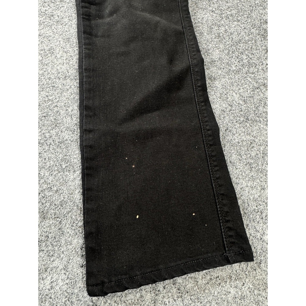 7 For All Mankind Women's Black Straight Leg Jeans Size 27 Blair - Picture 2 of 9